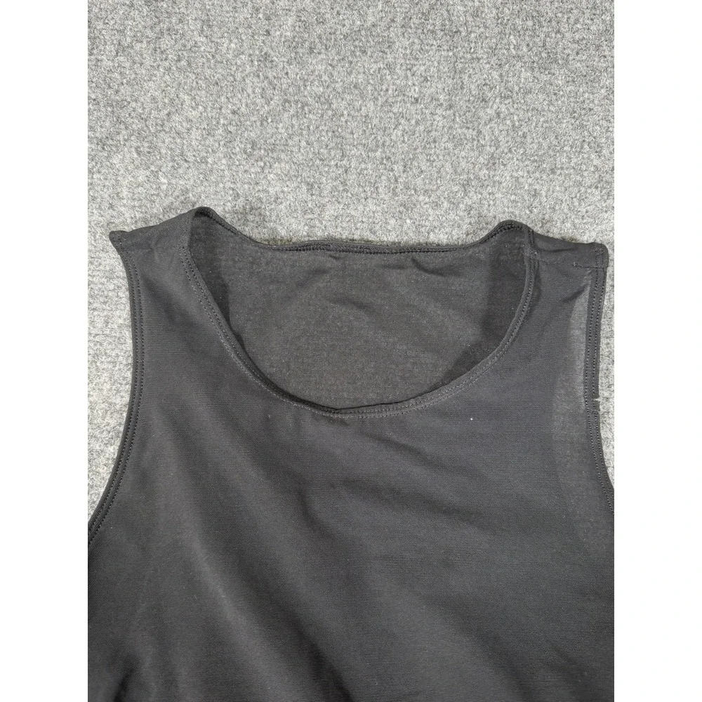 Alo Yoga Mesh High Neck Sports Bra Womens Size Small Black Racerback‎ Crop Top